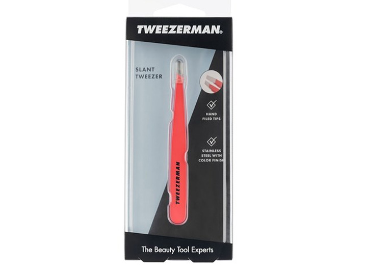 7391 Tweezerman Slant Tweezer in Geranium - Image 2