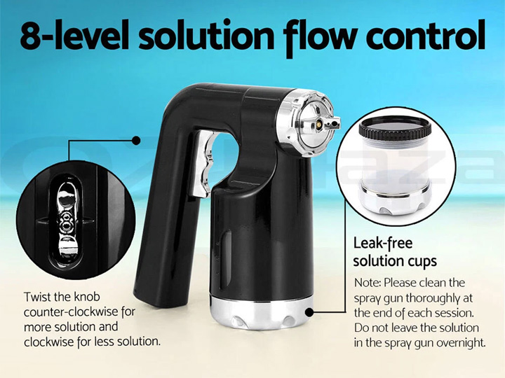 827 HVLP Spray Tan Machine Professional Black - Image 3