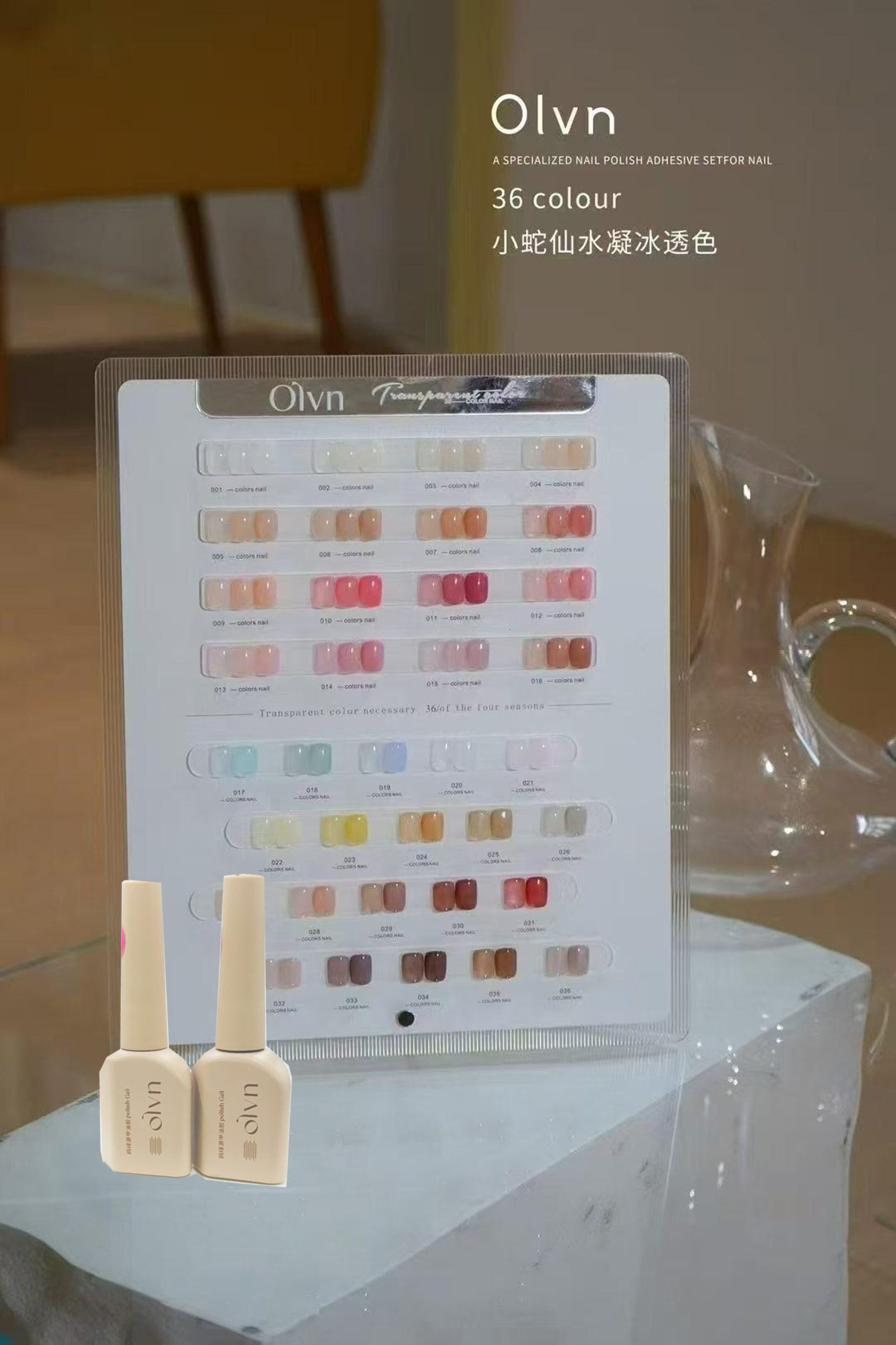 13810 OLVN Transparent Gel Color 36-Piece Choose 12ml - Image 3