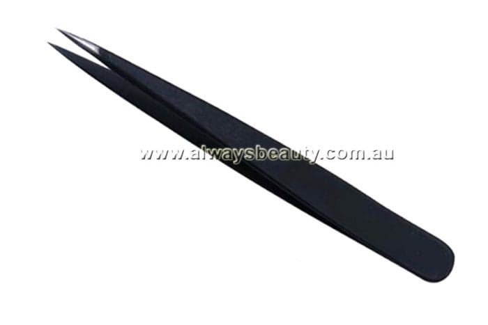 759  Eyelash Extension Tweezers Black - Point