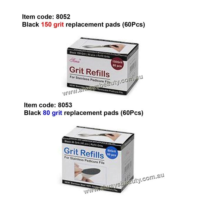 8053 60Pc Black Grit Refills (Grit:80)