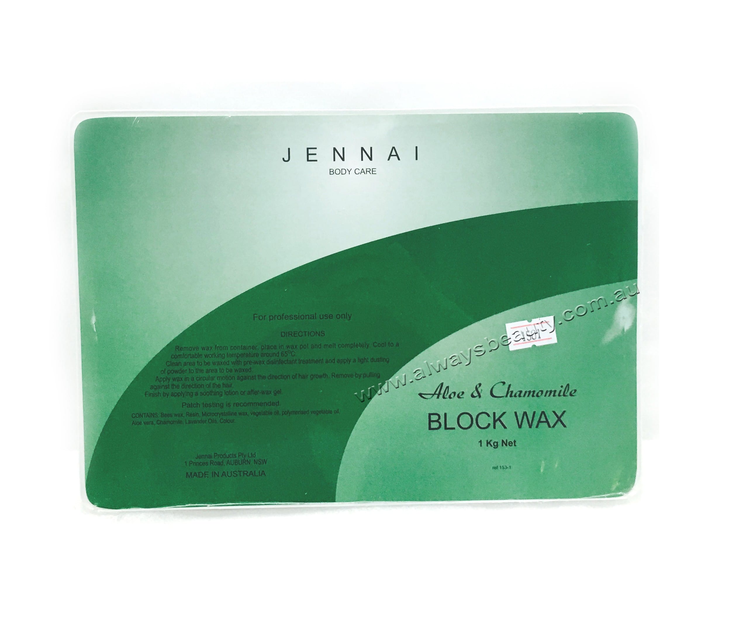 1501 Jenni Aloe & Chamomile Hot Wax 1kg